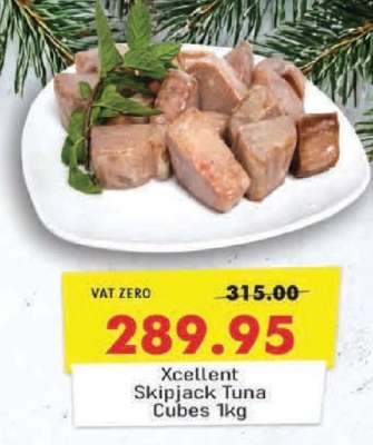 Xcellent Skipjack Tuna Cubes 1kg