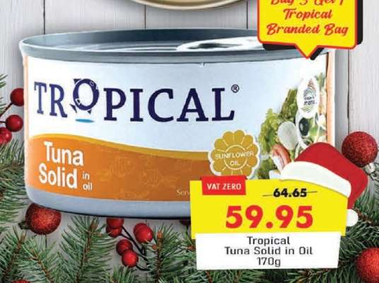TROPICAL TUNA SOLID IN OIL 170G