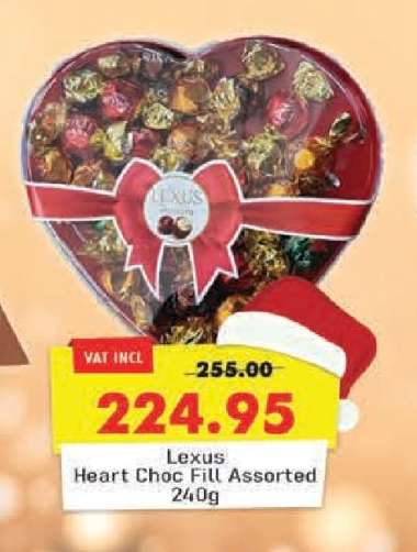 Lexus Heart Choc Fill Assorted 240g