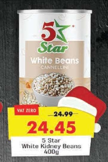 5 Star White Kidney Beans 400g