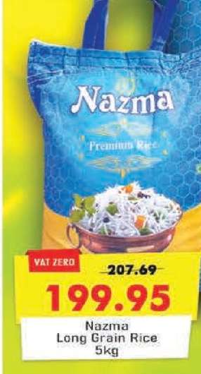 Nazma Long Grain Rice 5kg