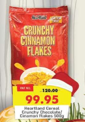 Heartland Cereal Crunchy Chocolate/Cinnamon Flakes 500g