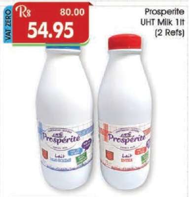 Prosperite Uht Milk 1lt (2 Refs)