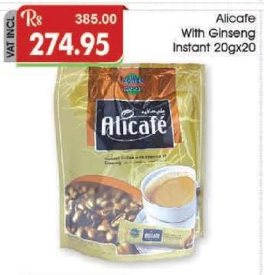 Alicafe With Ginseng Instant 20gx20