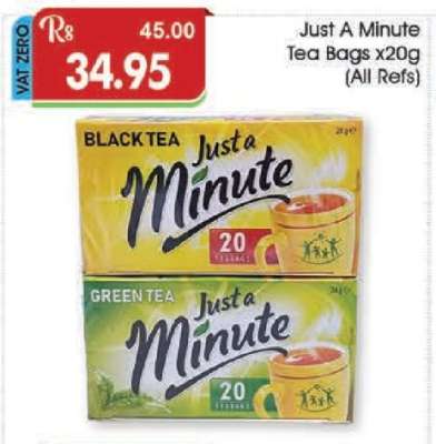 Just A Minute Tea Bags x20g (All Refs)