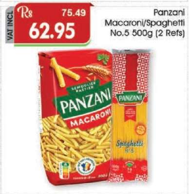 Panzani Macaroni/Spaghetti No.5 500g (2 Refs)