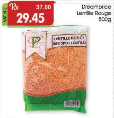 Dreamprice Lentille Rouge 500g