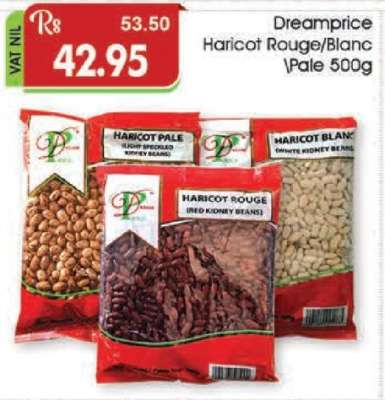 Dreamprice Haricot Rouge/Blanc/Pale 500g