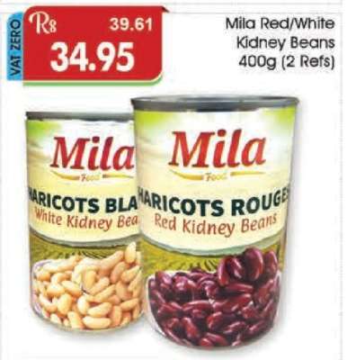 Mila Red/White Kidney Beans 400g (2 Refs)