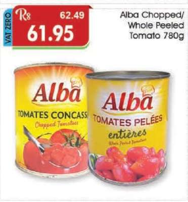Alba Chopped/Whole Peeled Tomato 780g