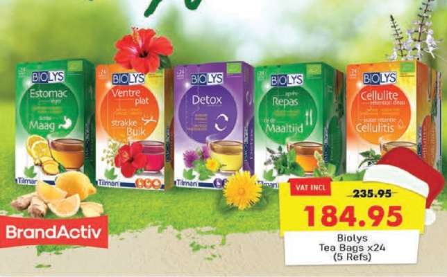 Biolys Tea Bags x24 (5 Refs)
