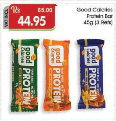Good Calories Protein Bar 45g (3 Refs)