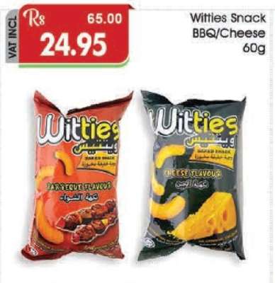 Witties Snack BBQ/Cheese 60g