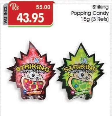 Striking Popping Candy 15g (3 Refs)