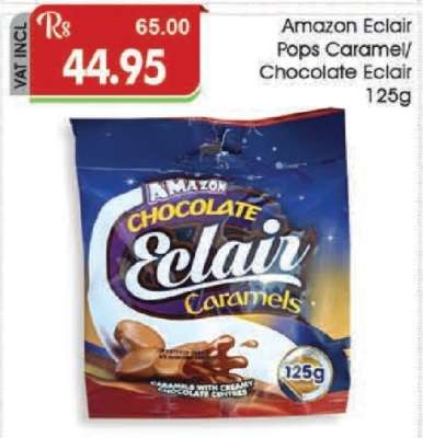 Amazon Eclair Pops Caramel/Chocolate Eclair 125g