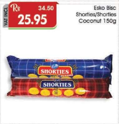 Esko Bisc Shorties/Shorties Coconut 150g