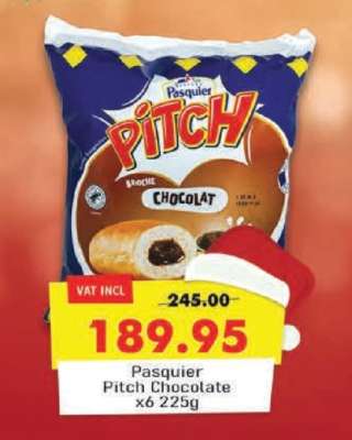 Pasquier Pitch Chocolate x6 225g