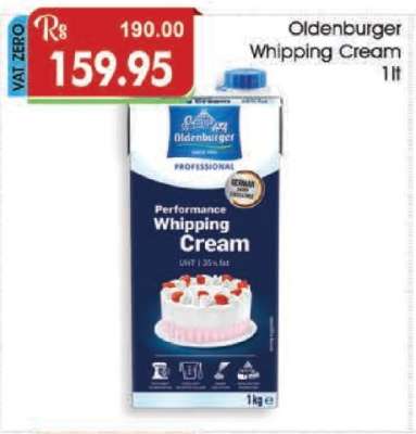 Oldenburger Whipping Cream 1lt