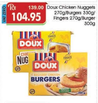 Doux Chicken Nuggets/Burgers/Fingers