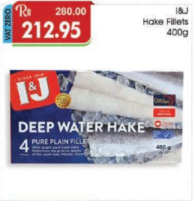I&J Hake Fillets 400g