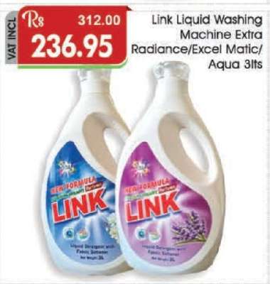 Link Liquid Washing Machine Extra Radiance/Excel Matic/Aqua 3lts