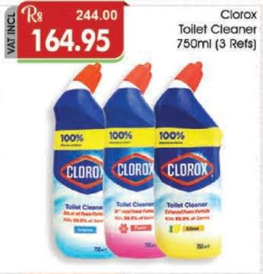 Clorox Toilet Cleaner 750ml (3 Refs)