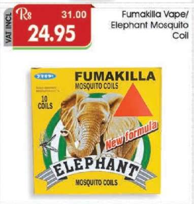 Fumakilla Vape/Elephant Mosquito Coil