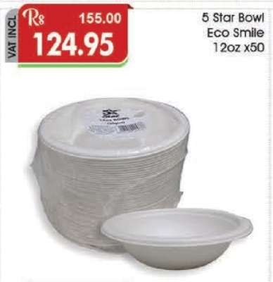 5 Star Bowl Eco Smile 12oz x50
