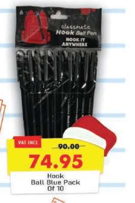 Hook Ball Blue Pack Of 10