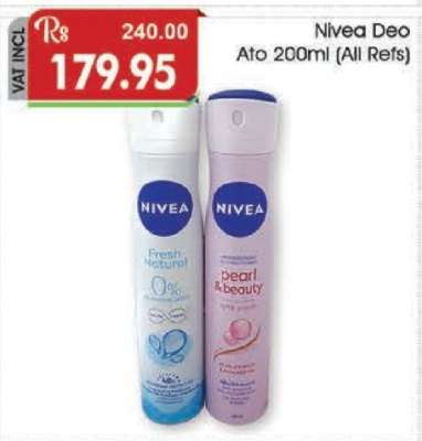Nivea Deo Ato 200ml (All Refs)