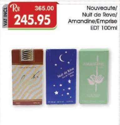 Nouveaute/ Nuit de Reve/ Amandine/ Emprise EDT 100ml