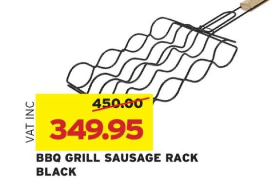 BBQ GRILL SAUSAGE RACK BLACK
