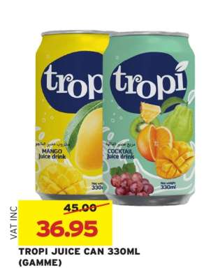 Tropi Juice Can 330ml (Gamme)
