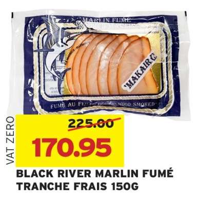 BLACK RIVER MARLIN FUMÉ TRANCHE FRAIS 150G