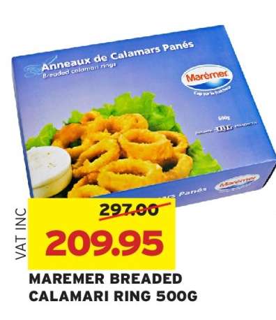 MAREMER BREADED CALAMARI RING 500G