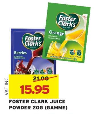 FOSTER CLARK JUICE POWDER 20G (GAMME)