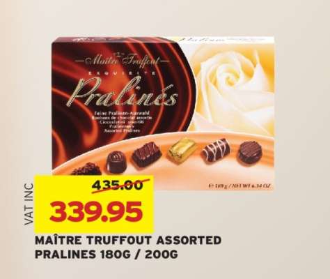 MAÎTRE TRUFFOUT ASSORTED PRALINES 180G / 200G