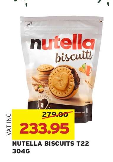 NUTELLA BISCUITS T22 304G