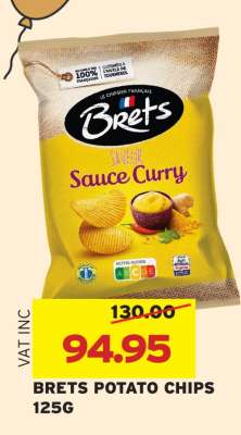 BRETS POTATO CHIPS 125G