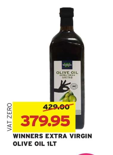 WINNERS EXTRA VIRGIN OLIVE OIL 1LT