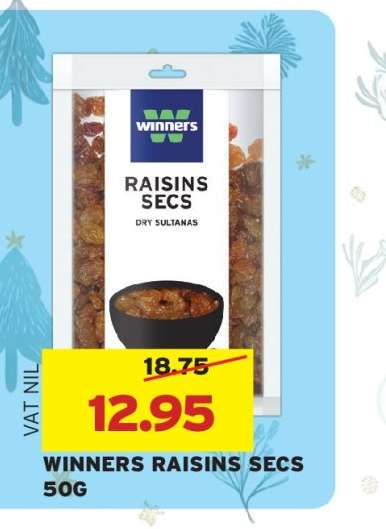 WINNERS RAISINS SECS