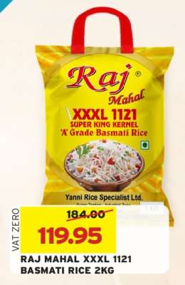 RAJ MAHAL XXXL 1121 BASMATI RICE 2KG