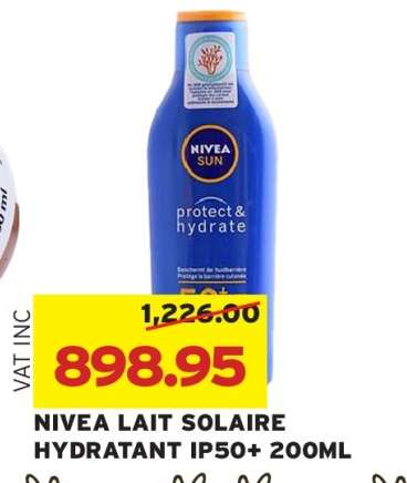 NIVEA LAIT SOLAIRE HYDRATANT IP50+ 200ML