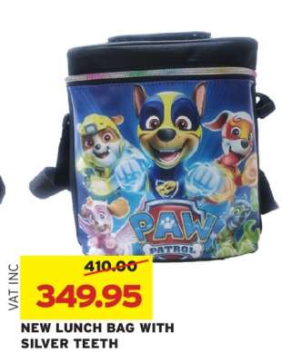 NEW LUNCH BAG WITH SILVER TEETH