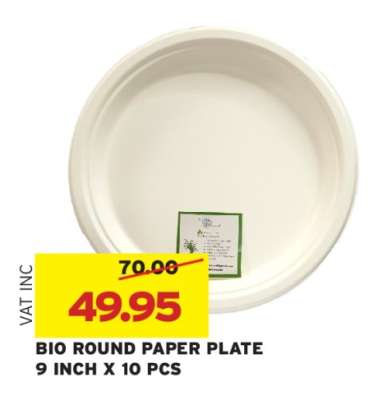 BIO ROUND PAPER PLATE