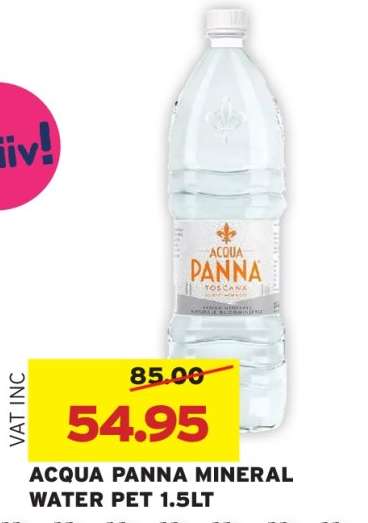 ACQUA PANNA MINERAL WATER PET 1.5LT