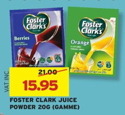 FOSTER CLARK JUICE POWDER 20G (GAMME)