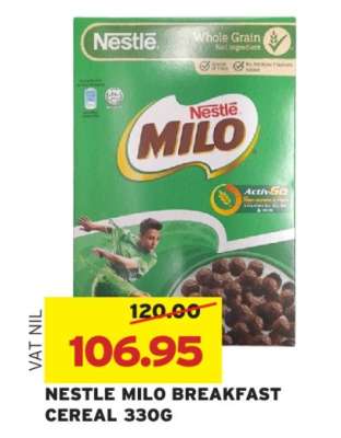 NESTLE MILO BREAKFAST CEREAL 330G