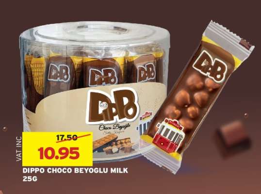 DIPPO CHOCO BEYOGLU MILK 25G