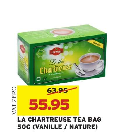 LA CHARTREUSE TEA BAG 50G (VANILLE / NATURE)